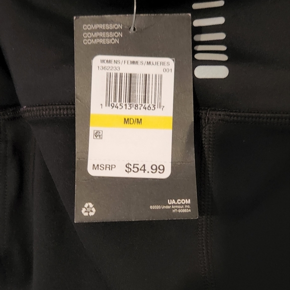 NWT Under Armor Heat Gear Running Leggings - Picture 4 of 4